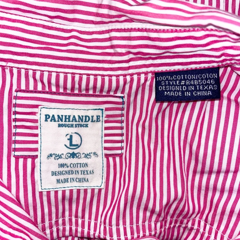 Panhandle Rough Stock Striped Button Up - Picture 5 of 7